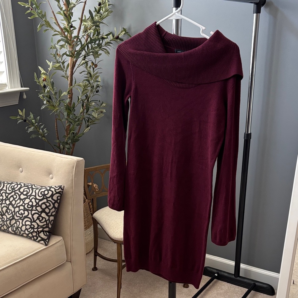 Joan Vass Deep Red Knit Dress